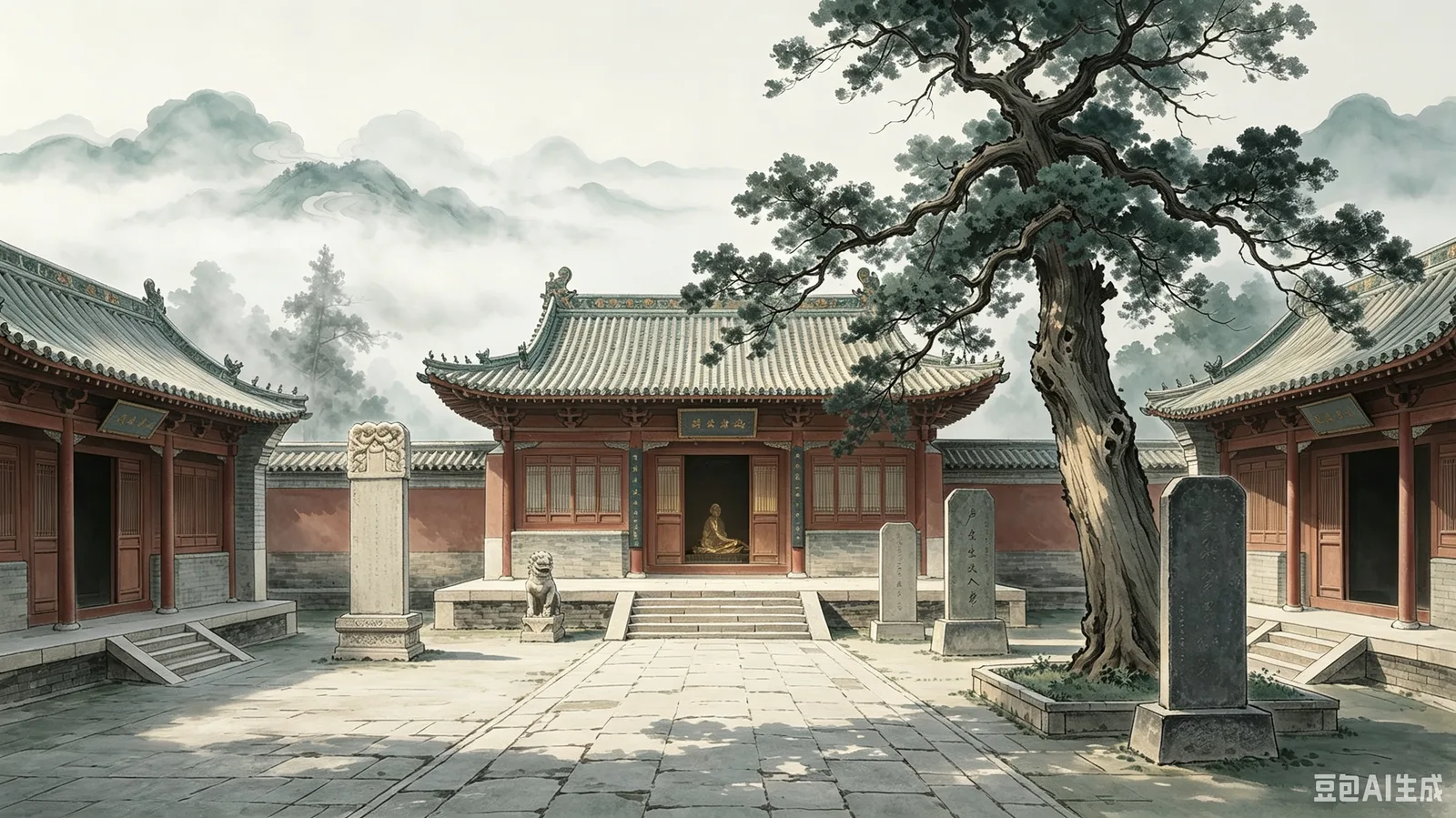 黄粱梦吕仙祠古院落，邯郸黄粱一梦典故发生地古建道观